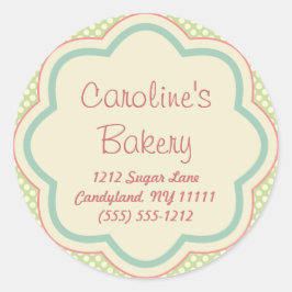Adesivo Baking and Bakery Boutique, Bolinhas Verde