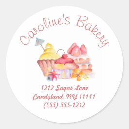 Adesivo Baking and Bakery Boutique, Cupcakes e pastéis