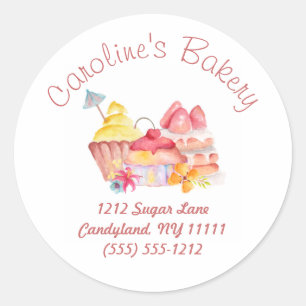 Adesivo Baking and Bakery Boutique, Cupcakes e pastéis
