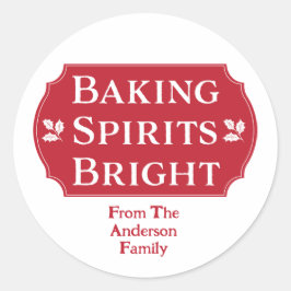 Adesivo Baking Espíritos Brilhantes Baking Natal