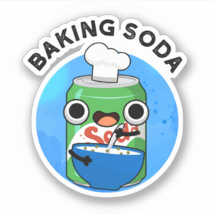 Adesivo Baking Soda Cute Soda Pop Pun