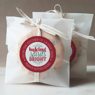 Adesivo Baking Spirits Brilhante Feriado Personalizado Bak