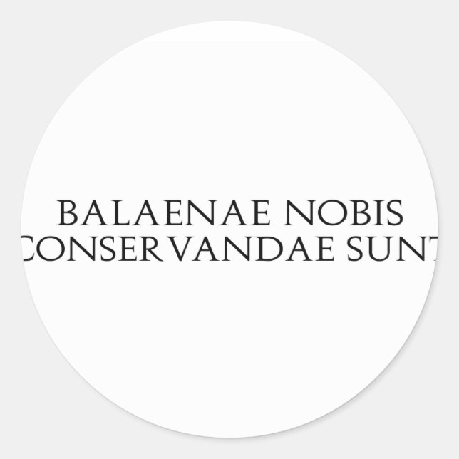 Adesivo Balaenae Nobis Stickers (Frente)