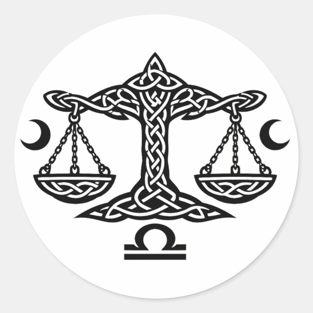 Adesivo    Balança Libra Celta por BurnsInHell (Frente)