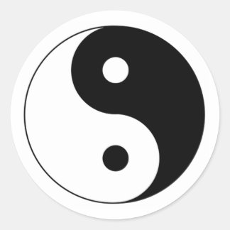 Adesivo BALANCE - decoração de Yin e Yang (contagem de 20)