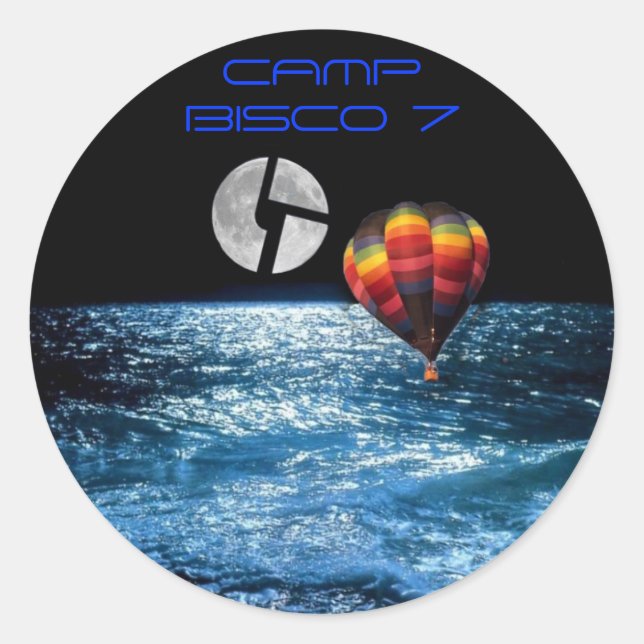 Adesivo Balão de ar quente, CAMP BISCO 7 (Frente)