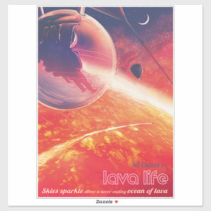 Adesivo Balão de ar quente extremo na paisagem vulcânica