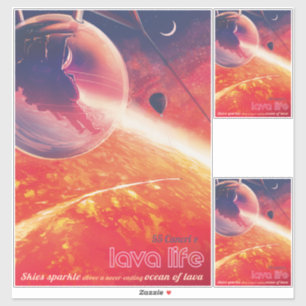 Adesivo Balão de ar quente extremo na paisagem vulcânica