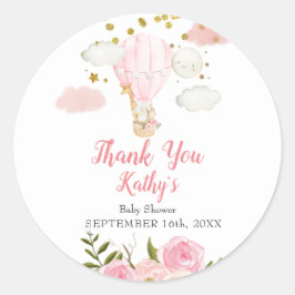 Adesivo Balão de Ar Quente Selva Animais Dourados Dot Glit