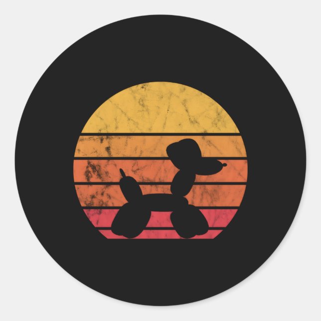 Adesivo Balão de Balão de Animais Balões Twister (Frente)