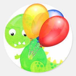 Adesivo Balão de Dinossauro Engraçado