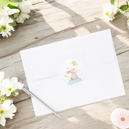 Adesivo Balão de Estrelas Amarelas Coelhinhas