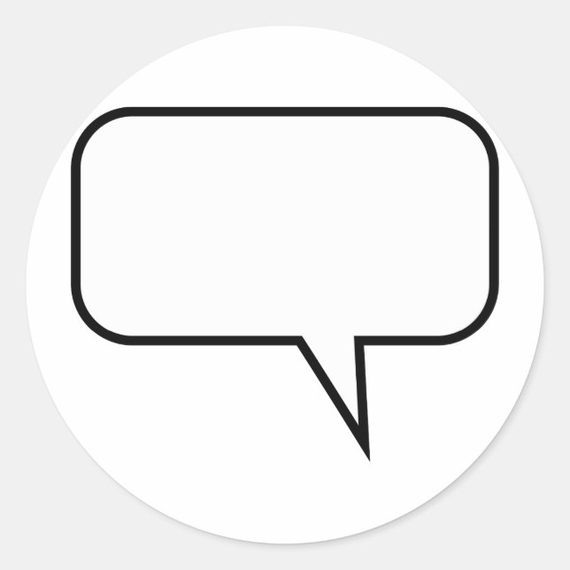 Adesivo Balão de fala (Frente)