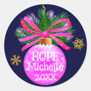 Adesivo Balão de Fita Rosa Único