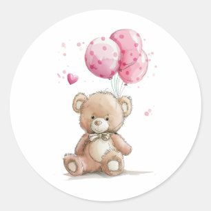 Adesivo balão e urso