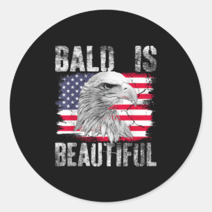 Adesivo Bald É Linda Bandeira Americana 4 De Julho A Parti