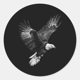 Adesivo Bald Eagle 4 de julho Homens Mulheres Crianças Ea