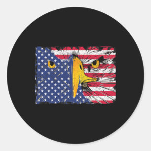 Adesivo Bald Eagle American Flag USA 4 De Julho
