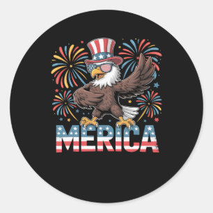 Adesivo Bald Eagle Dancing "merica Tee Funny Patriotic Usa