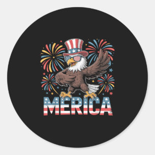 Adesivo Bald Eagle Dancing "merica Tee Funny Patriotic Usa