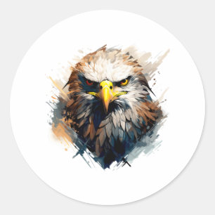 Adesivo Bald Eagle Falconer Hunter Nature Ornithologista