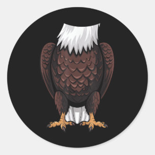 Adesivo Bald Eagle Halloween Custa Crianças Simples Engraç