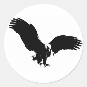 Adesivo Bald Eagle Silhouette