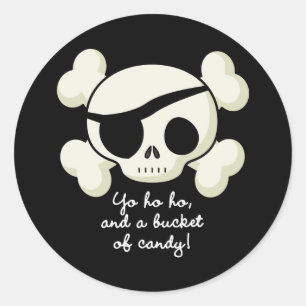 Adesivo Balde do pirata dos doces