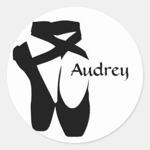 Adesivo Balé Ballerina Calçados com ponteiro preto Adesi