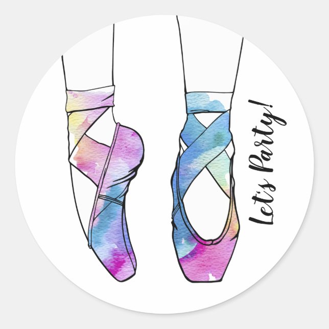 Adesivo Balé Ballerina Festa de aniversário (Frente)