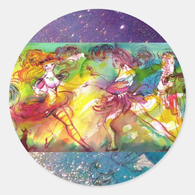 Adesivo BALÉ CARNIVAL / Mascarada veneziana,dança,música (Frente)