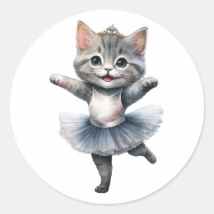 Adesivo Balé de bailarina de cinza