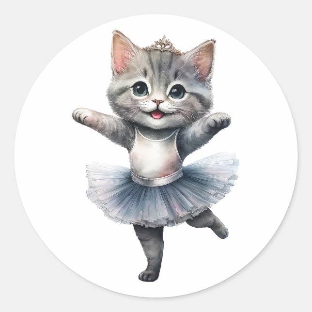 Adesivo Balé de bailarina de cinza (Frente)