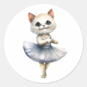 Adesivo Balé de dança de bailarina branca