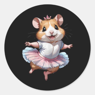 Adesivo Balé De Hamster Único E Moderno E Ballerina