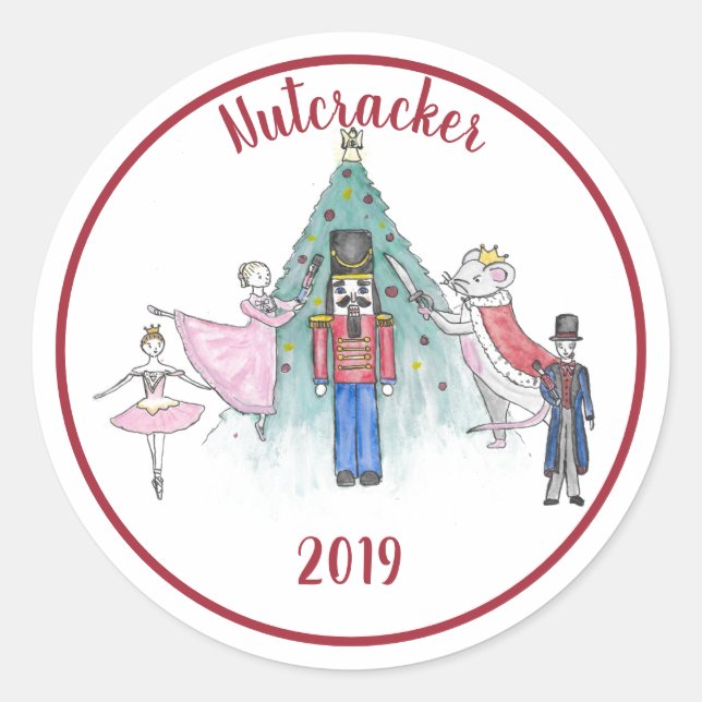 Adesivo Balé de Nutcracker Sticker Clara Mouse King (Frente)