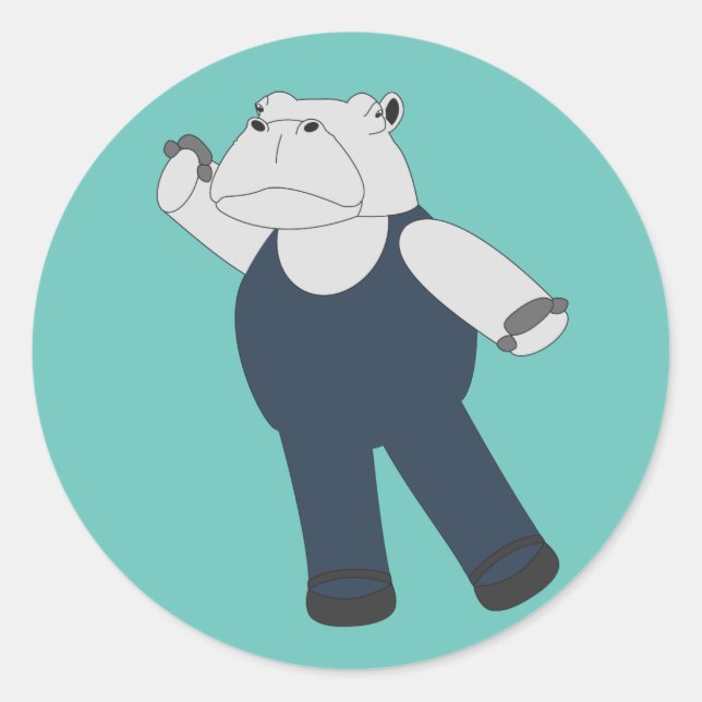 Adesivo balé ilusima Hippo Turquoise (Frente)