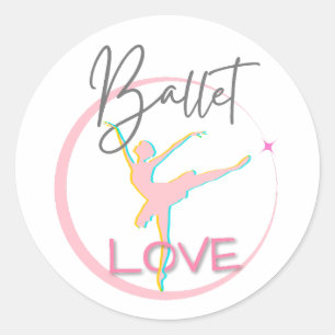 Adesivo Balé Love Stickers and Labels