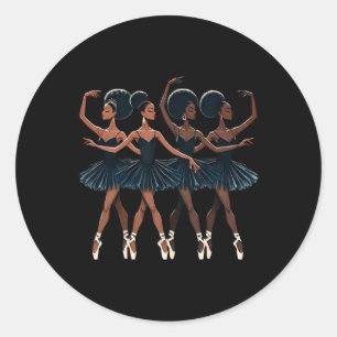 Adesivo Balé negro-africano Ballerina Dance Danc