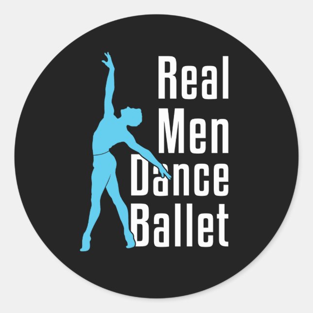 Adesivo Balé Real Men Dance (Frente)