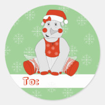 balé Rinoceronte Flocos de Neve Verde