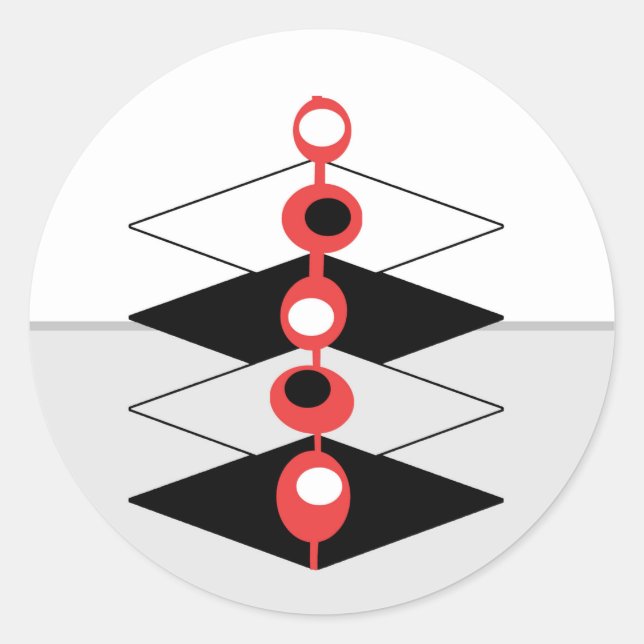 Adesivo Baleares Retro Atômica e Planilhas Geométricas (Frente)