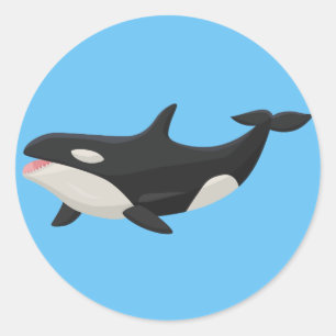 Adesivo Baleia animado da orca