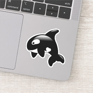 Adesivo Baleia bonito da orca