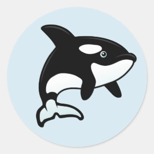 Adesivo Baleia bonito da orca/assassino