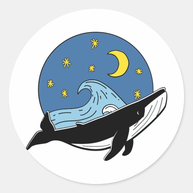 Adesivo Baleia Celestial (Frente)