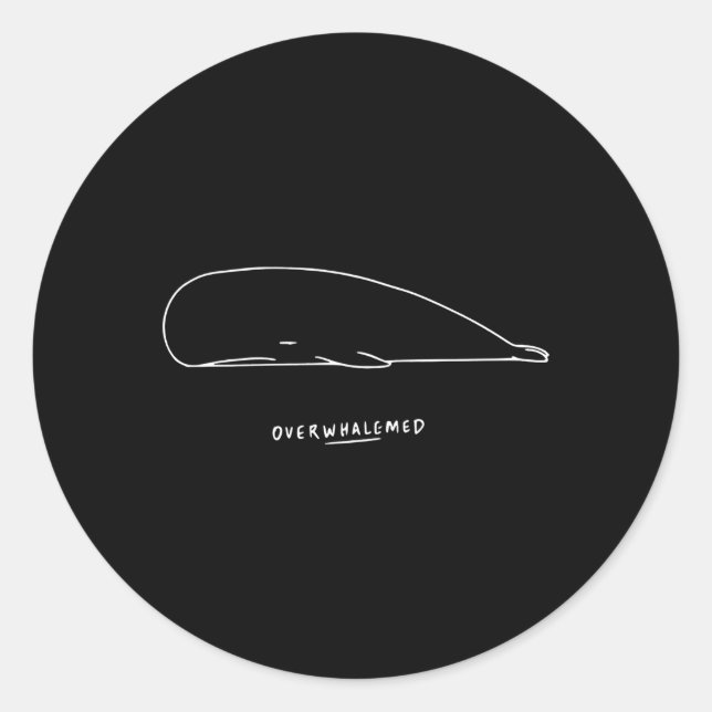 Adesivo Baleia Sobrecarregada (Frente)