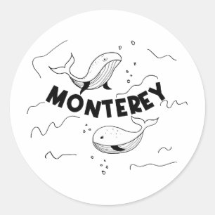 Adesivo Baleias da Califórnia em Monterey