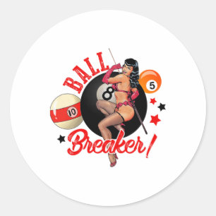 Adesivo Ball Breaker - Leitor de Piscina Engraçado Billiar