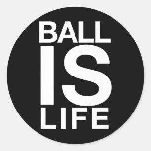 Adesivo Ball É Logotipo De Vida Para Ventiladores E Jogado